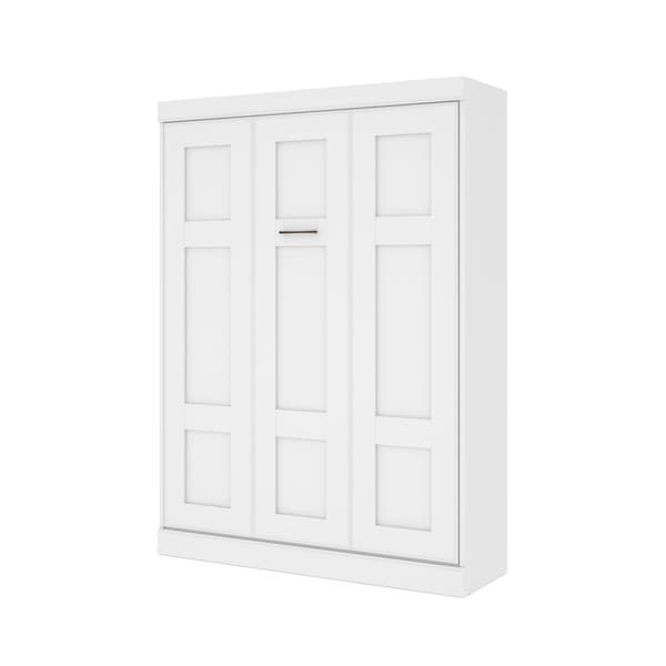 Edge 65W Queen Murphy Bed, White